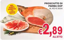 èccoMI Prosciutto di parma dop offerta