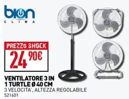 Ottimax bion CLIMA VENTILATORE 3 IN 1 TURTLE Ø 40 CM offerta