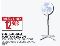 Ottimax VENTILATORE A PIANTANA Ø 40 CM offerta