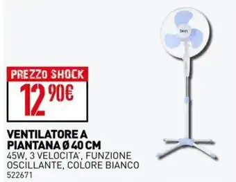 VENTILATORE A PIANTANA Ø 40 CM