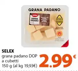 Supermercati Dok SELEX grana padano DOP offerta