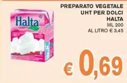 èccoMI Preparato vegetale UHT per dolci Halta offerta