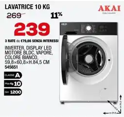 Ottimax Lavatrice 10 Kg Akai offerta