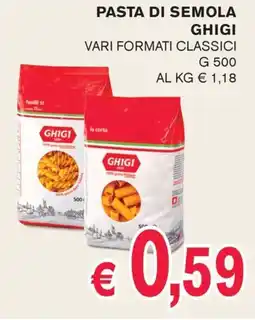 èccoMI Pasta di semola Ghigi offerta