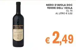 èccoMI Nero d'Avola DOC Terre dell'Isola offerta
