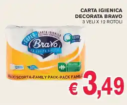 èccoMI Carta igienica decorata Bravo offerta