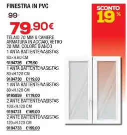 Self FINESTRA IN PVC offerta