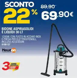 Self BIDONE ASPIRASOLIDI E LIQUIDI 30 LT offerta
