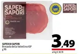 A&O SAPER DI SAPORI Bresaola della Valtellina IGP offerta
