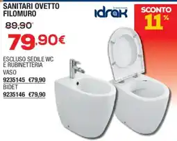 Self SANITARI Ovetto Filomuro offerta
