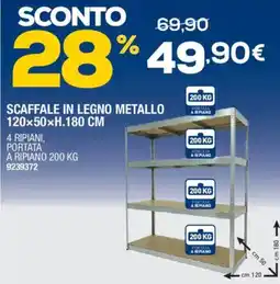 Self Scaffale in legno metallo offerta