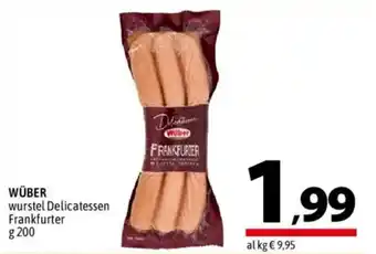 WÜBER wurstel Delicatessen Frankfurter