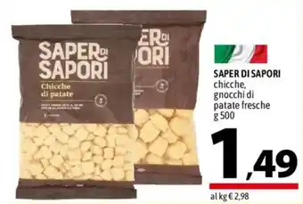 SAPER DI SAPORI chicche, gnocchi di patate fresche