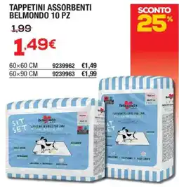 Self Tappetini assorbenti Belmondo offerta