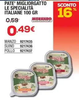 Self PATE' MIGLIORGATTO LE SPECIALITÀ ITALIANE offerta