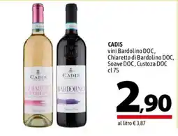A&O Cadis vini bardolino doc, chiaretto di bardolino doc, soave doc, custoza doc offerta
