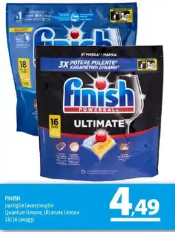 A&O Finish pastiglie lavastoviglie Quantum limone, Ultimate limone offerta