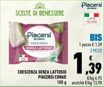 Crescenza senza lattosio Piacersi Conad