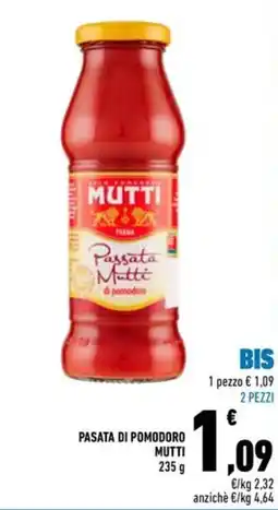 Conad Superstore Pasata di pomodoro Mutti offerta