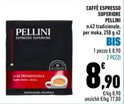Conad Superstore PELLINI CAFFÈ ESPRESSO SUPERIORE offerta
