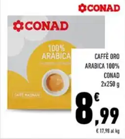 Conad Superstore CAFFÈ ORO ARABICA 100% CONAD offerta