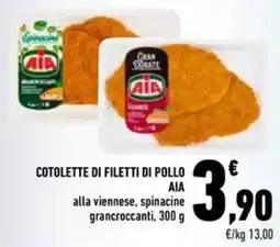 Conad Superstore Cotolette di filetti di pollo AIA offerta