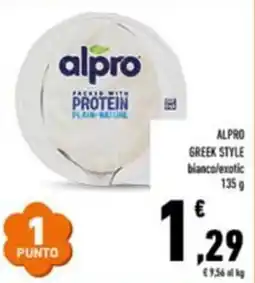 Conad Superstore alpro Greek Style bianco/exotic offerta