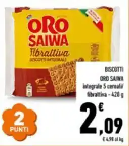 Conad Superstore Biscotti integrali 5 cereali/fibrattiva offerta