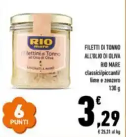 Conad Superstore Filettoni di Tonno Rio Mare offerta