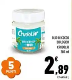 Conad Superstore Olio di cocco biologico Crudollo offerta