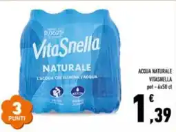 Conad Superstore Acqua naturale Vitasnella offerta