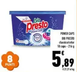 Conad Superstore bio Presto POWER CAPS offerta