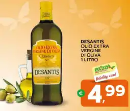 Extra Supermercati Desantis olio extra vergine di oliva offerta