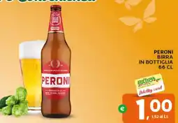 Extra Supermercati PERONI BIRRA IN BOTTIGLIA offerta
