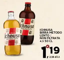 Extra Supermercati Ichnusa birra metodo lento / non filtrata offerta
