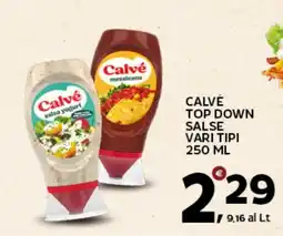 Extra Supermercati Calvé top down salse vari tipi offerta