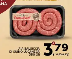 Extra Supermercati Carte del Fuoco Salsiccia di Suino Luganega offerta