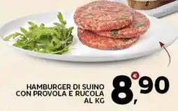 Extra Supermercati Hamburger di suino con provola e rucola offerta