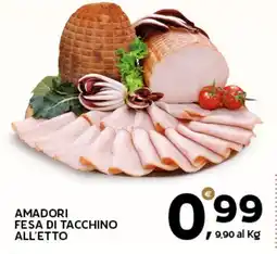 Extra Supermercati Amadori fesa di tacchino offerta
