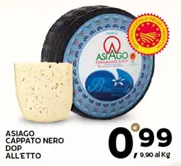 Extra Supermercati Asiago cappato nero dop offerta