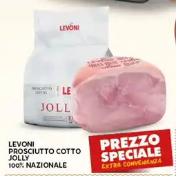 Extra Supermercati Levoni prosciutto cotto jolly 100% nazionale offerta