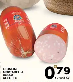 Extra Supermercati LEONCINI MORTADELLA ROSSA ALL'ETTO offerta