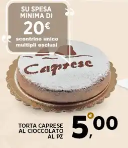 Extra Supermercati TORTA CAPRESE AL CIOCCOLATO offerta