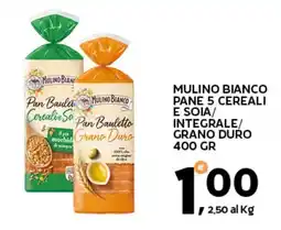 Extra Supermercati Mulino Bianco Pane 5 Cereali e Soia/Integrale/Grano Duro offerta