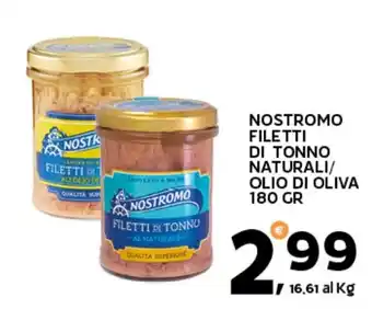 NOSTROMO FILETTI DI TONNO NATURALI/OLIO DI OLIVA