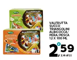 Extra Supermercati VALFRUTTA SUCCO TRIANGOLINI offerta