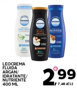 Extra Supermercati LEOCREMA FLUIDA ARGAN/IDRATANTE/NUTRIENTE offerta