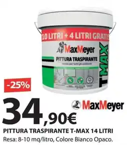 Kreo Brico e Casa Maxmeyer pittura traspirante t-max offerta