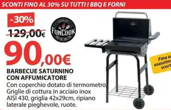 Funcook barbecue saturnino con affumicatore