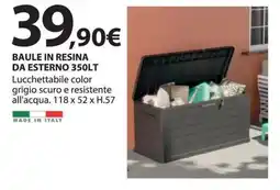 Kreo Brico e Casa Baule in resina da esterno offerta